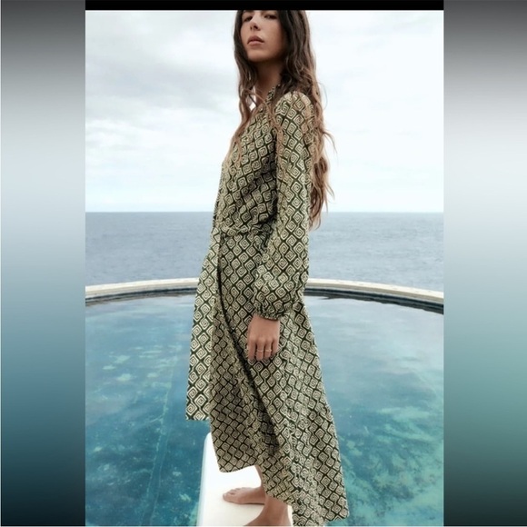 Zara geometric print dress Size XXL - Picture 13 of 13
